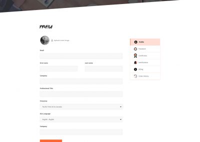 Build Account Page Screenshots