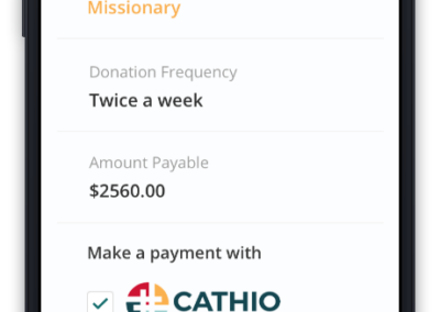 CATHIO Checkout Page Screenshots