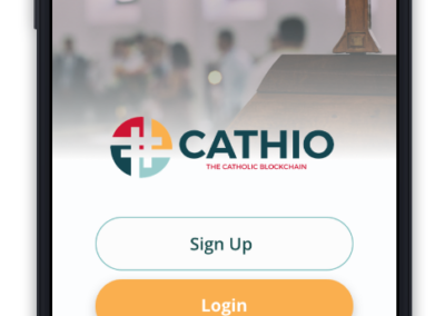 CATHIO Sign Up Login Page Screenshots